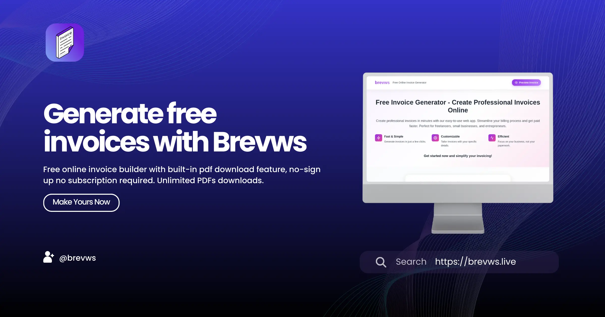 Brevws - Invoice Generator Brevws.live Brevws Invoice Generator