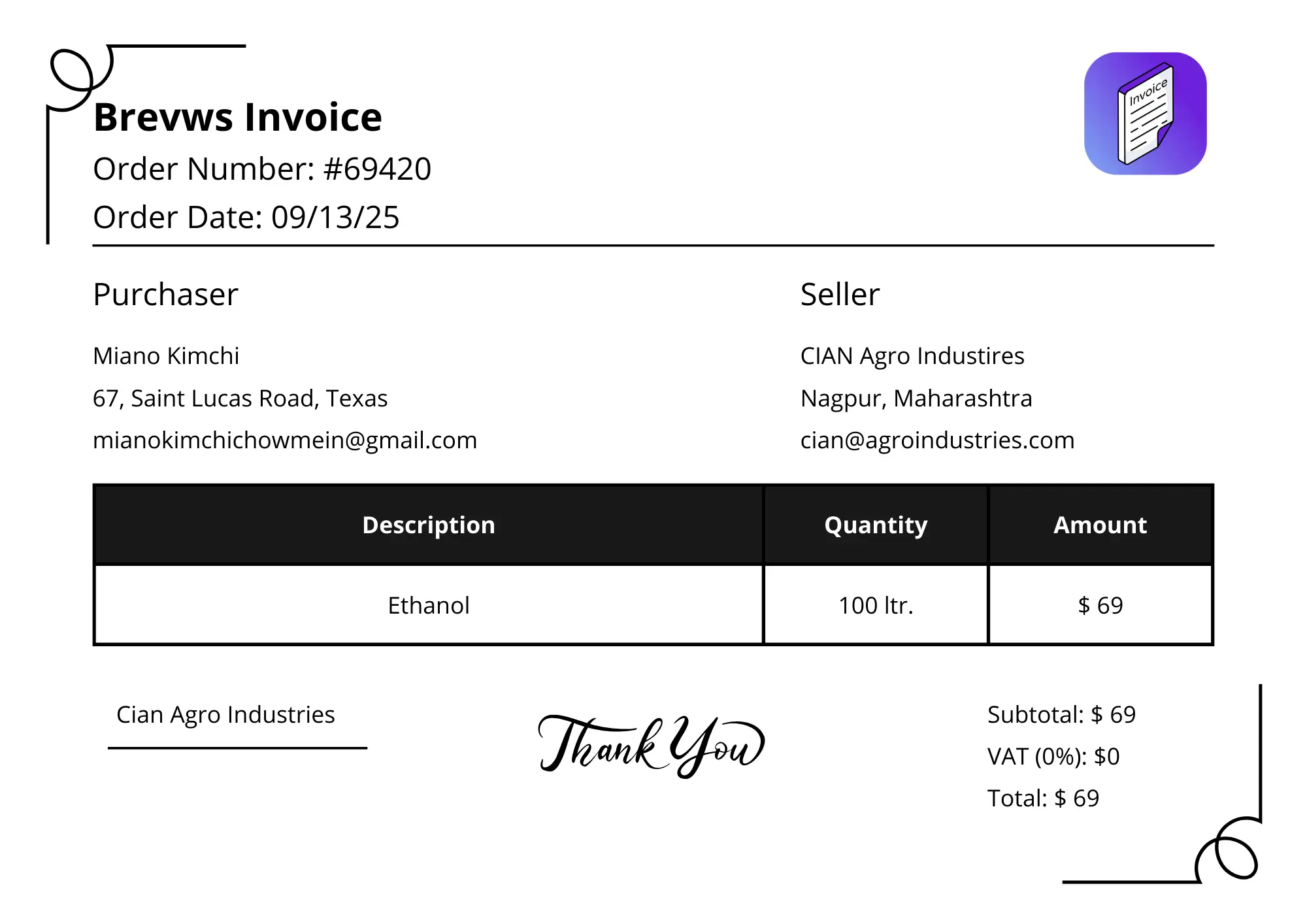 free invoice template online